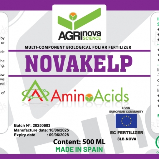 Phân bón lá sinh học nhiều thành phần - NOVAKELP (500 ML 3LB.NOVA) - Spain