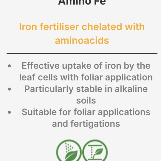 SP MỚI PHÂN BÓN LÁ AMINO Fe (6% N+5% Fe+12,5 % OM) Hy Lạp