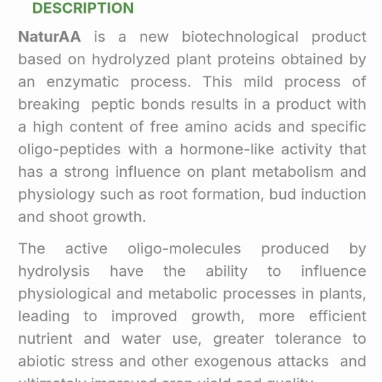 SP MỚI PHÂN BÓN LÁ  AMINO HỮU CƠ - NATURAA (7% Amino+4%N+20% OM) Hy Lạp
