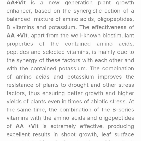 SP MỚI PHÂN BÓN LÁ KALI  HỮU CƠ SINH HỌC (OM (Amino,  Oligo-peptides, Vitamins, Plant hydrolysates)=32%+30 % K2O) Hy Lạp