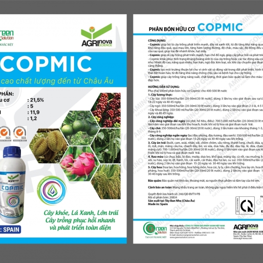 Phân bón hữu cơ - Copmic (500 ML) - Spain