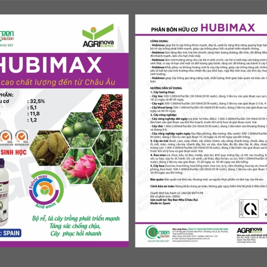 Phân bón hữu cơ - HUBIMAX (1L) - Spain