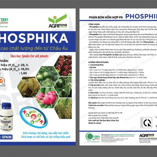 Phân bón hỗn hợp PK - PHOSPHIKA (1L) -Spain