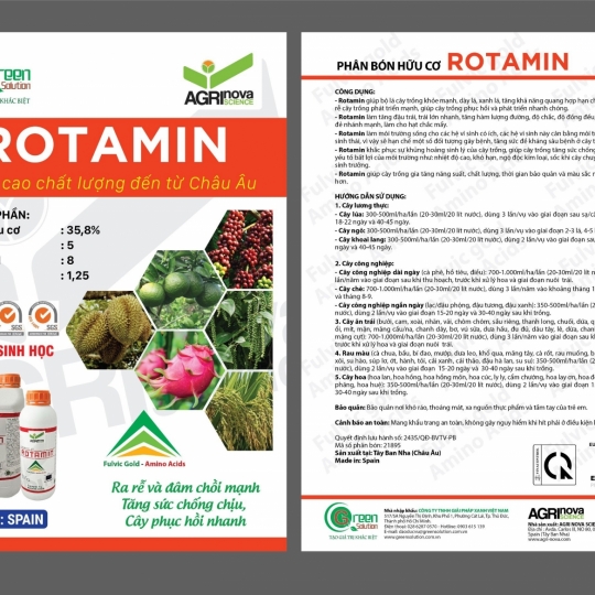 Phân bón hữu cơ - ROTAMIN (5L) - Spain