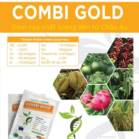Phân bón lá trung vi lượng Gold Mix ( Combi Gold) 25 G - Greece