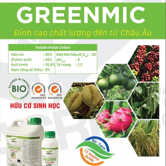 Phân bón hữu cơ -  GREENMIC (1L) -Spain