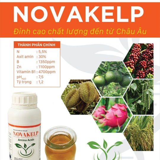Phân Bón Lá Sinh Học Nhiều Thành Phần - NOVAKELP (500 ML) - Greece