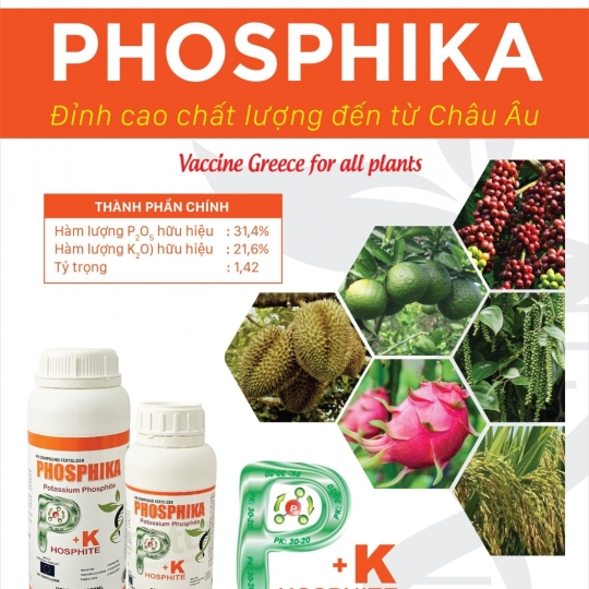 Phân bón hỗn hợp PK - PHOSPHIKA (500 ML) - Greece