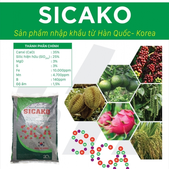 Phân bón trung lượng Sicako - 20 Kg( Korea)