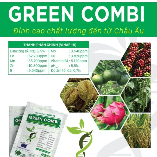 Phân Bón Lá Đạm Vi Lượng Vinaf 18 (Green Combi) 25 G - Greece
