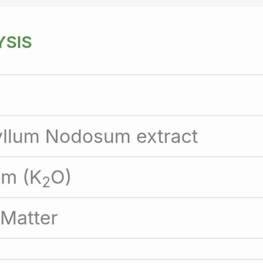 SP MỚI PHÂN BÓN LÁ  HỮU CƠ SINH HỌC RONG BIỂN-ALGI 50  (40% Ascophyllum Nodosum Extract+8% K2O+21% OM) Hy Lạp