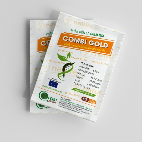 Phân bón lá trung vi lượng Gold Mix ( Combi Gold) 25 G - Greece